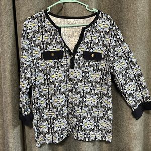 Gently used charter club 100% Pima cotton women’s blouse